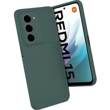Derin Stok Redmi 15 4g Auto Focus Karbon Kapak - Koyu Yeşil