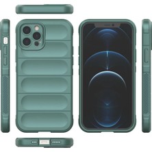 Derin Stok Iphone 12 Kılıf Optimum Silikon - Koyu Yeşil