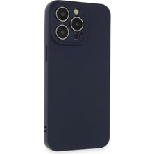 Derin Stok Iphone 15 Kılıf Nano Içi Kadife Silikon - Lacivert