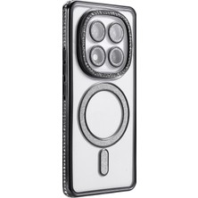 Derin Stok Redmi Note 14 4g Joke Simli Magneticsafe Kılıf - Siyah