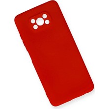 Derin Stok Pocophone X3 Kılıf Nano Içi Kadife Silikon - Kırmızı