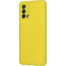 Derin Stok A74 4g Kılıf Nano Içi Kadife Silikon - Sarı