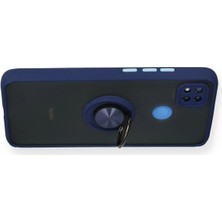 Derin Stok Redmi 9c Kılıf Montreal Yüzüklü Silikon Kapak - Lacivert