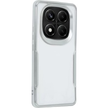 Derin Stok Redmi Note 14 Kılıf Boyi Silikon Kapak - Gümüş