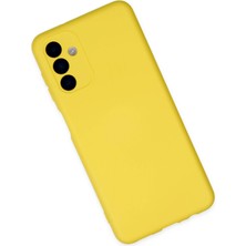 Derin Stok Galaxy A04S Kılıf Nano Içi Kadife Silikon - Sarı