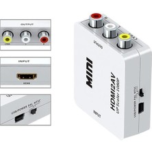 Derin Stok Fully G-573O Hdmı To Rca Mini Model 1920X1080 Çevirici Konvertör