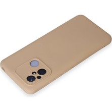 Derin Stok Redmi 12C Kılıf Nano Içi Kadife Silikon - Pudra