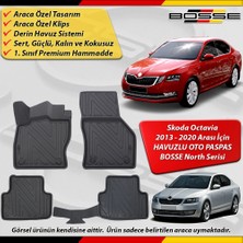 Skoda Octavia Paspas Araca Özel 2013-2020 Derin Havuzlu Paspas Bosse North Serisi