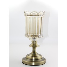 Derin Stok Cam Şamdan Tekli Model 5