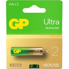 Derin Stok Gp G-Tech Alkalin Kalem Lr6 - Aa Boy 1.5V Pil 2li Paket