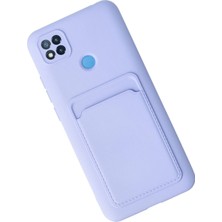 Derin Stok Redmi 9c Kılıf Kelvin Kartvizitli Silikon - Lila