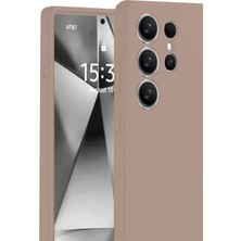 Derin Stok Galaxy S25 Kılıf Nano Içi Kadife Silikon - Pudra