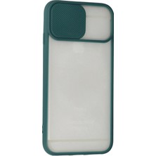 Derin Stok Iphone 6 Kılıf Palm Buzlu Kamera Sürgülü Silikon - Yeşil