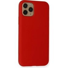 Derin Stok Iphone 11 Kılıf Nano Içi Kadife Silikon - Kırmızı