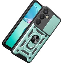 Derin Stok Galaxy S26 Pars Lens Yüzüklü Silikon - Yeşil