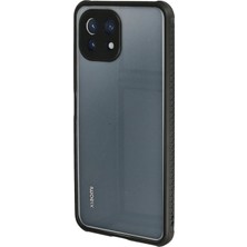 Derin Stok Mi 11 Lite Kılıf Miami Şeffaf Silikon - Siyah