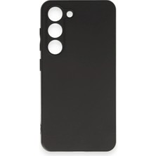 Derin Stok Galaxy S23 Kılıf First Silikon - Siyah