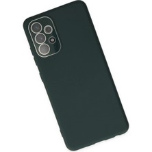 Derin Stok Galaxy A33 5g Kılıf Lansman Glass Kapak - Koyu Yeşil