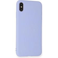 Derin Stok Iphone Xs Kılıf Nano Içi Kadife Silikon - Lila