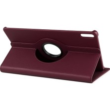 Derin Stok Matepad 11 10.9 360 Tablet Deri Kılıf - Mürdüm