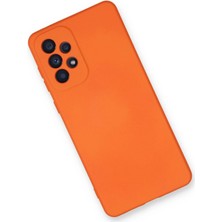 Derin Stok Galaxy A53 5g Kılıf Nano Içi Kadife Silikon - Turuncu