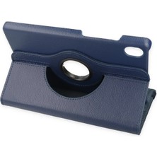 Derin Stok Galaxy X510 Tab S9 Fe 11 Kılıf 360 Tablet Deri Kılıf - Lacivert