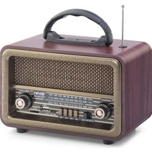 AyrStore Bluetooth Nostaljik Hoparlör Fm 20 x 10.2 x 14.5 cm NS8070BT