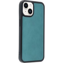 Derin Stok Iphone 14 Kılıf Aras Deri Kapak - Açık Yeşil