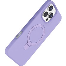 Derin Stok Iphone 16 Magsafe Standlı Kapak - Lila