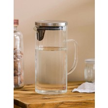 Şeffaf Cam Sürahi 1400 Ml, Şık ve Dayanıklı Tasarım