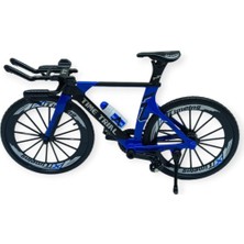 Getittir Model Araçlar -1/10 Metal Yarış Bisikleti 18 cm - Mavi (Lisinya)