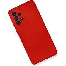 Derin Stok Galaxy A53 5g Kılıf Nano Içi Kadife Silikon - Kırmızı