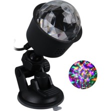 Derin Stok Ledx AL-KX-6889 Projeksiyon Atmosferli Usbli 4 Watt Şarjlı Sihirli Rgb LED Disko Topu