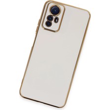 Derin Stok Redmi Note 12S Kılıf Volet Silikon - Beyaz