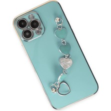 Derin Stok Iphone 14 Kılıf Esila Silikon - Su Yeşili