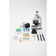 50X-100X-200X-400X-600-1200X Çocuklariçin Eğitici Projektörlü Mikroskop Seti Nemere