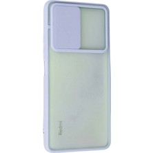 Derin Stok Redmi Note 10 Kılıf Palm Buzlu Kamera Sürgülü Silikon - Lila