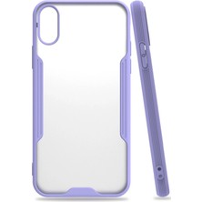 Derin Stok Iphone x Kılıf Platin Silikon - Lila
