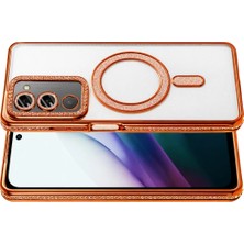 Derin Stok Redmi 15 4g Joke Simli Magneticsafe Kılıf - Turuncu