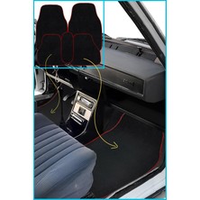 Ulus Tekstil Renault 12 Toros 5 Parça Nakışlı Siyah Oto Halı Paspas Seti ‘’logosuz’’ | 1.kalite Nakış Işlemeli