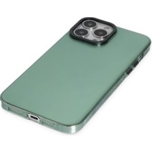Derin Stok Iphone 14 Kılıf Anka Pc Sert Metal Kapak - Yeşil