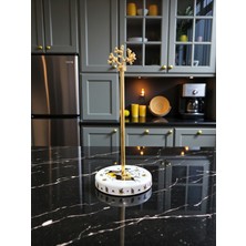 Şık Siyah Seramik Kağıt Havluluk ve Rulo Peçetelik Mutfak Aksesuarı