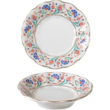 6'lı Porselen Çay Tabağı Seti, Şık ve Zarif Tasarım