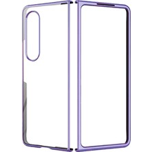 Derin Stok Galaxy Z Fold 4 Kılıf Fold Element Kapak - Mor