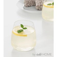 4’lü Cam Bardak Seti 36CL, Kola ve Meşrubat Için Beyaz Renk