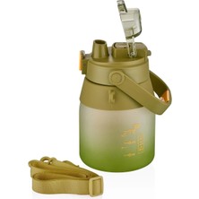 1000ML Su Matara, Pipetli ve Pipetsiz Çift Kullanım, Sağlıklı ve Dayanıklı
