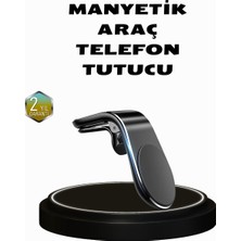Net Damla 360° Dönebilen Manyetik Araç Telefon Tutucu Sarsıntısız ve Şık Tasarımlı - Lisinya