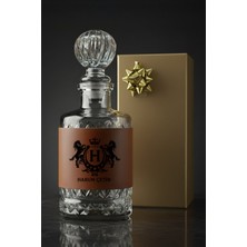 Şık Deri Kaplı Viski Karafı ve Hediye Kutusu Seti