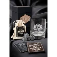Kişiye Özel Orijinal Tasarımlı Viski Bardağı ve Taşı Seti