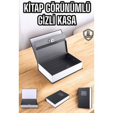 Net Damla Gizli Kasa Ingilizce Sözlüğü Kitap Görünümlü Anahtarlı Gizli Mini Çelik Kasa Kilitli - Lisinya